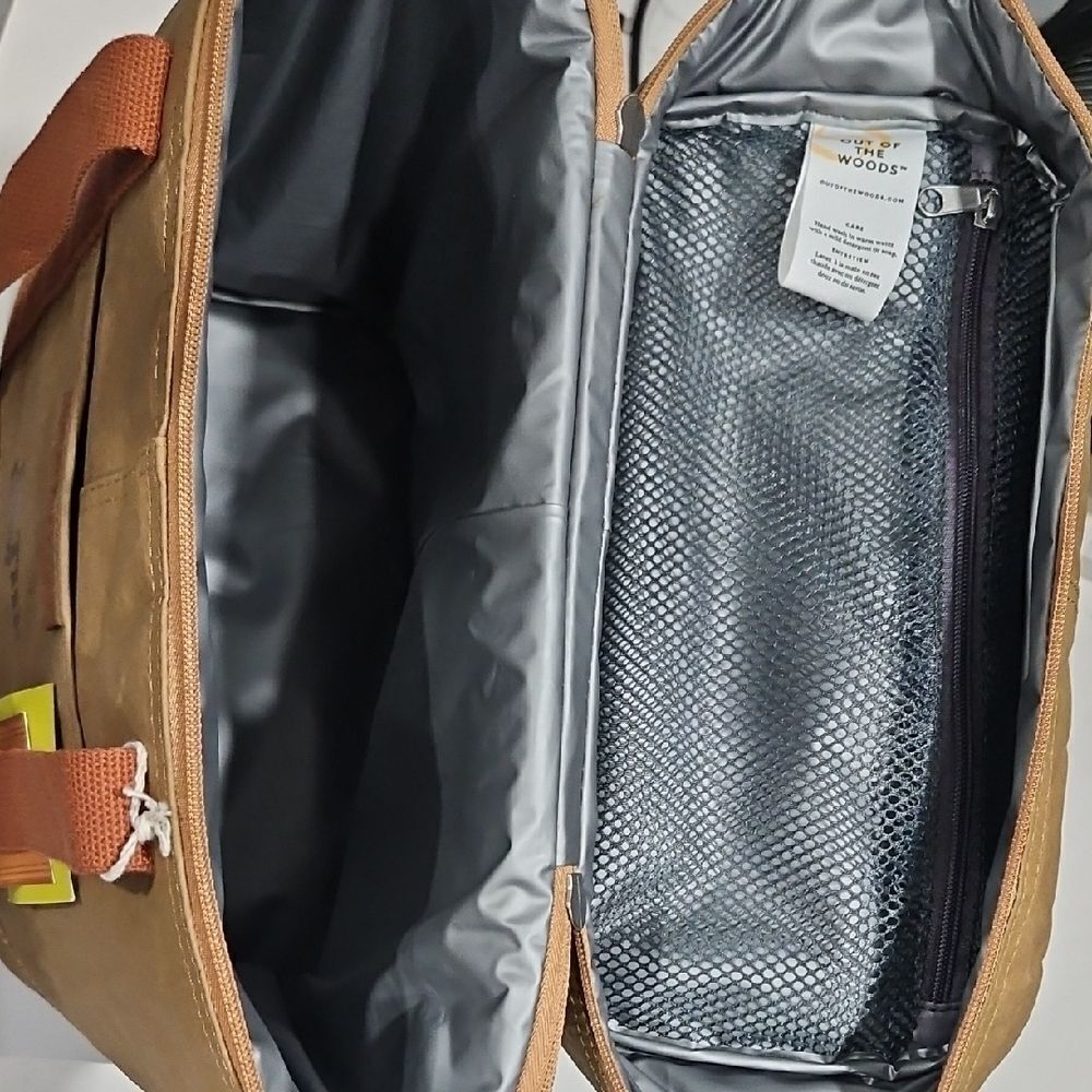Tan Backpack with Orange Straps - Picture 10 of 10